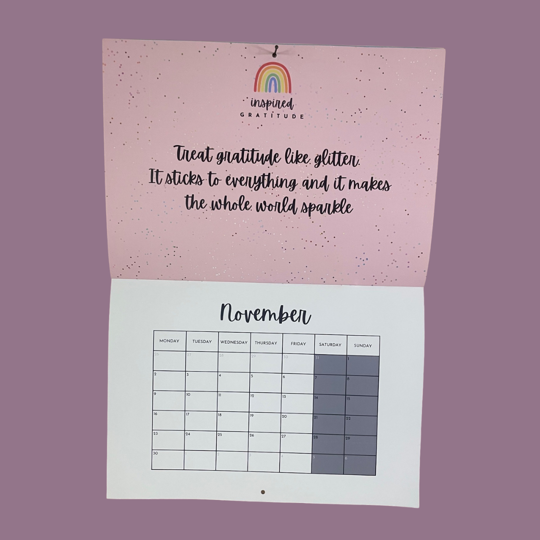 2026 Gratitude wall calendar